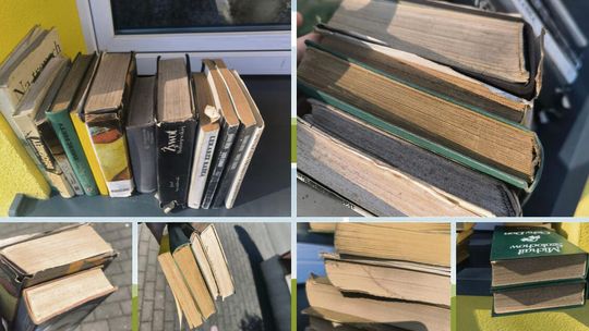 Biblioteka w Chrząstowicach apeluje: nie oddawajcie zniszczonych książek. „Grzyb i owady to realne zagrożenie”