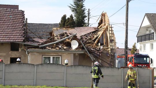 Katastrofa budowlana pod Opolem. Zawalił się dach domu jednorodzinnego