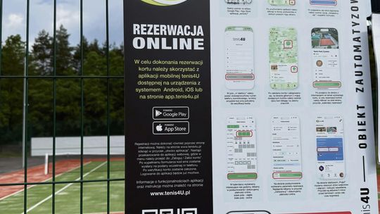 Koniec telefonów i zapisów na kartce! Kort tenisowy w Tarnowie Opolskim z nowym systemem rezerwacji Tenis4U