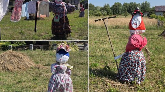 Kwietna łączka w Szczedrzyku zmieniła się nie do poznania. Panie z KGW stworzyły wiejskie scenki