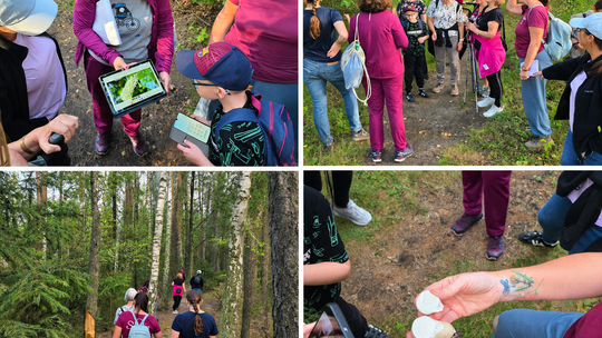 Literatura spotkała się z naturą -międzypokoleniowy spacer w Ozimku