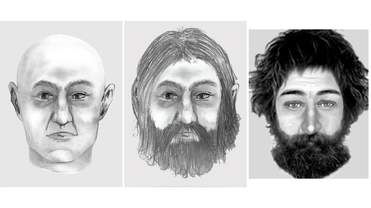 Rekonstrukcja twarzy nieznanego mężczyzny odnalezionego w lesie między Kup a Dobrzeniem Wielkim