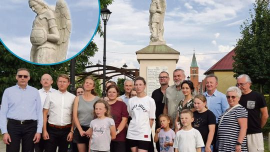 Pomnik św. Michała w Brynicy po renowacji. Mieszkańcy dziękują za uratowanie ważnego miejsca pamięci