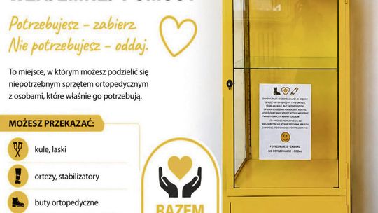 W Niemodlinie ruszyła Żółta Szafka Pomocy. Sprzęt ortopedyczny za darmo dla każdego!
