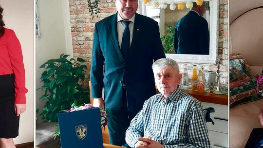 Wójt Chrząstowic odwiedził trzech 90‑latków. Wzruszające spotkania z dostojnymi jubilatami