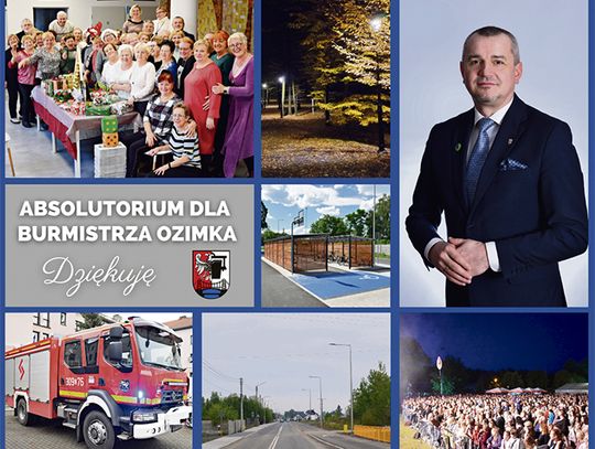 Absolutorium i wotum zaufania  dla Burmistrza Ozimka