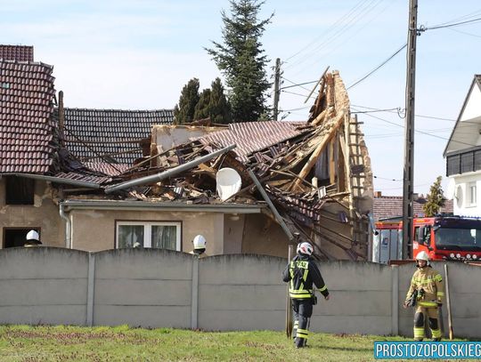 Katastrofa budowlana pod Opolem. Zawalił się dach domu jednorodzinnego