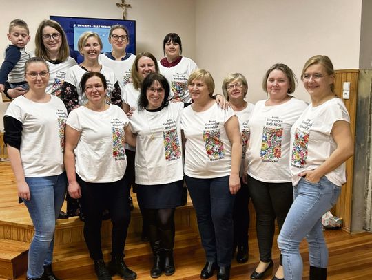 Członkinie KGW Domecko podczas spotkania integracyjnego w ramach projektu „Danie Wspólnych Chwil”