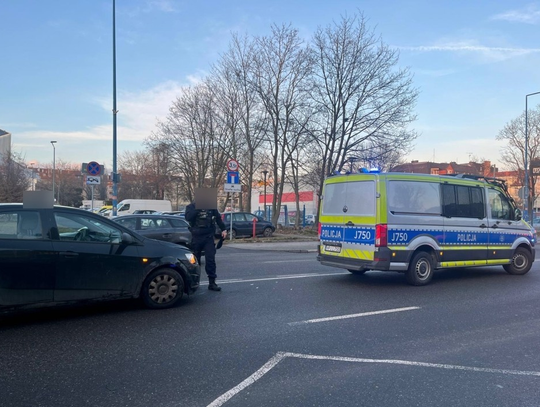 Kolizja policyjnego radiowozu