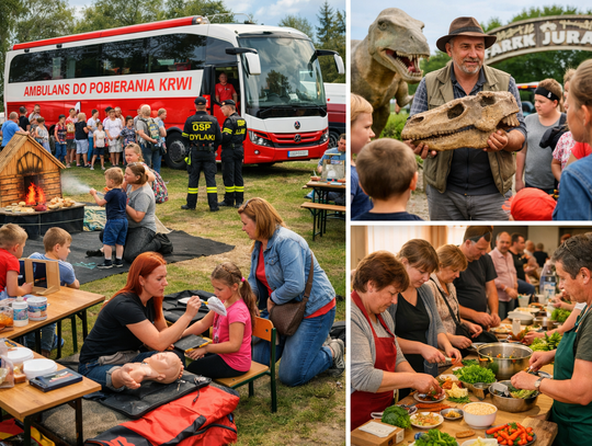 Akcja krwiodawstwa OSP Dylaki oraz edukacyjne spotkanie w Jura Parku Krasiejów