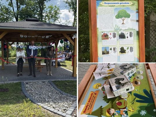 Zielona pracownia edukacyjna przy Szkole Podstawowej w Tarnowie Opolskim podczas oficjalnego otwarcia.