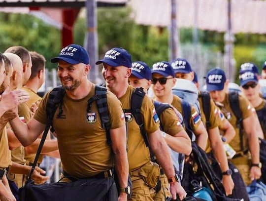 Strażacy modułu GFFF Poland podczas działań w Hiszpanii, w terenie objętym rozległymi pożarami lasów.
