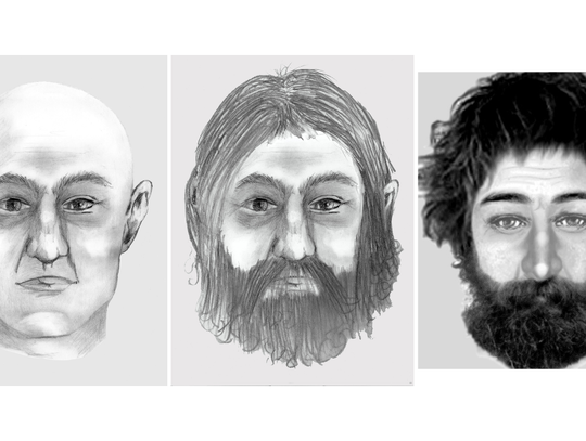 Rekonstrukcja twarzy nieznanego mężczyzny odnalezionego w lesie między Kup a Dobrzeniem Wielkim