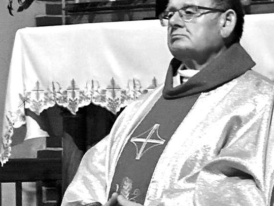 Portret ks. Jana Czeredy, długoletniego proboszcza parafii św. Jana Chrzciciela w Zimnicach Wielkich