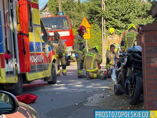 Niebezpieczne zderzenie jednośladów