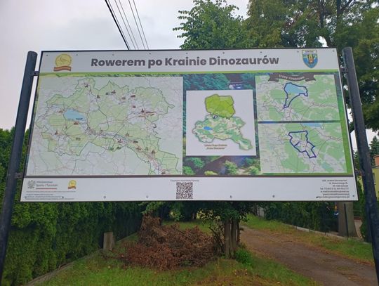 Niwki z nową tablicą turystyczną – trasy rowerowe i kajakowe w aplikacji „Dolina Małej Panwi”