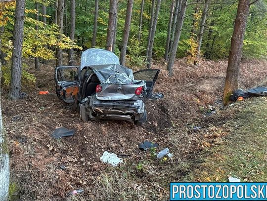 Śmiertelny wypadek w gminie Murów. 18-letni kierowca usłyszał zarzut, przyznał się do niego i został objęty dozorem policji oraz zakazem opuszczania kraju.