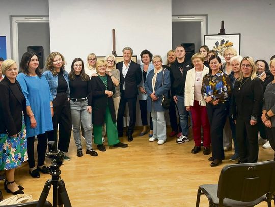 Piotr Polk podczas spotkania w Łubnianach poświęconego Śląskowi, jego kulturze i wielokulturowemu dziedzictwu.