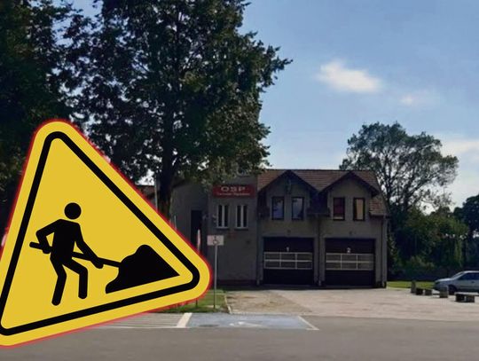 Plac przed remizą OSP w Tarnowie Opolskim objęty modernizacją przed przyszłorocznym 100-leciem jednostki