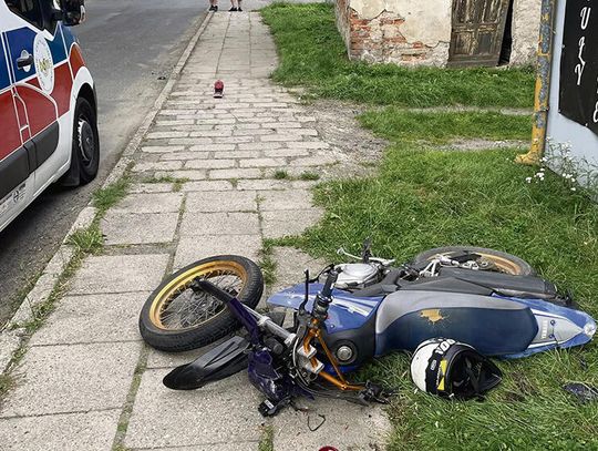 Potrącił motocyklistę  w Graczach i uciekł