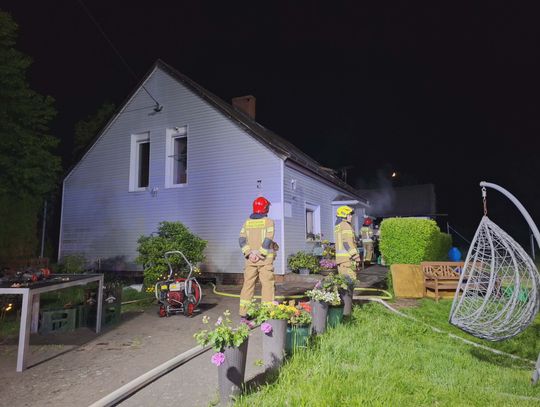 Pożar piwnicy - jedna osoba poszkodowana