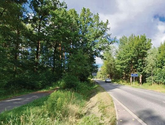 Planowany odcinek ścieżki pieszo‑rowerowej między Kup a Brynicą wzdłuż drogi wojewódzkiej 461