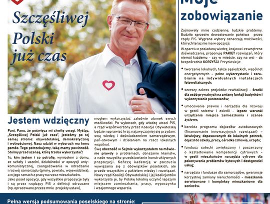 Ryszard Wilczyński - podsumowanie poselskie