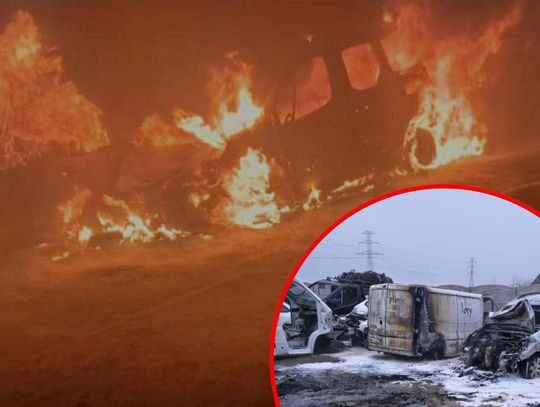 Spłonęły cztery auta