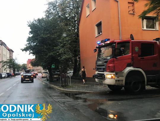 [ZDJĘCIA] Ulewa z gradobiciem nad Opolem. Strażacy walczą ze skutkami nawałnicy