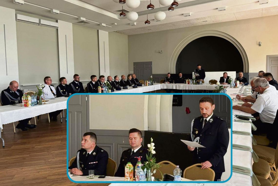 Delegaci OSP podczas wyborów władz gminnych w Dobrzeniu Wielkim