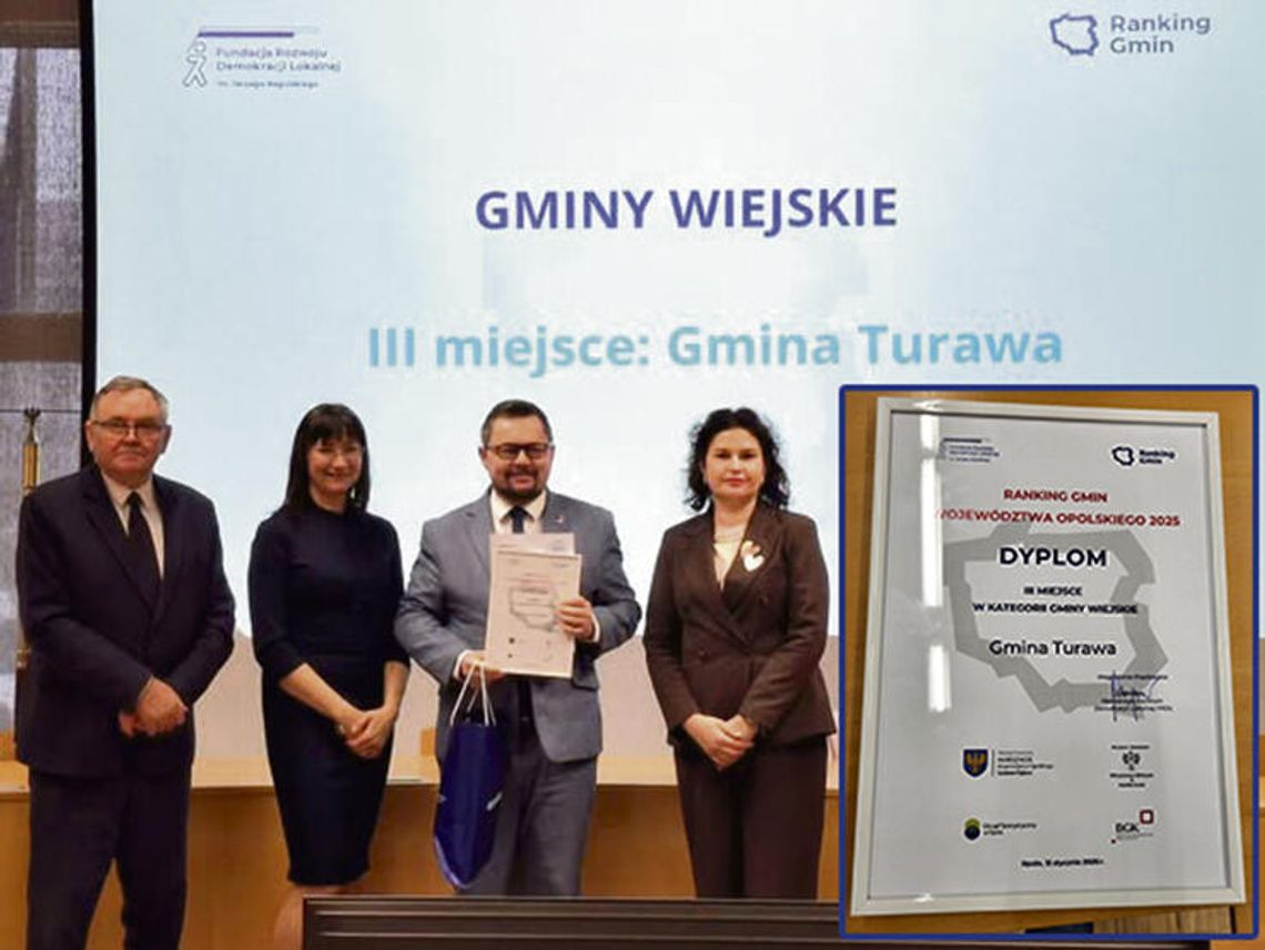 Gmina Turawa na podium Rankingu Gmin Województwa Opolskiego 2025