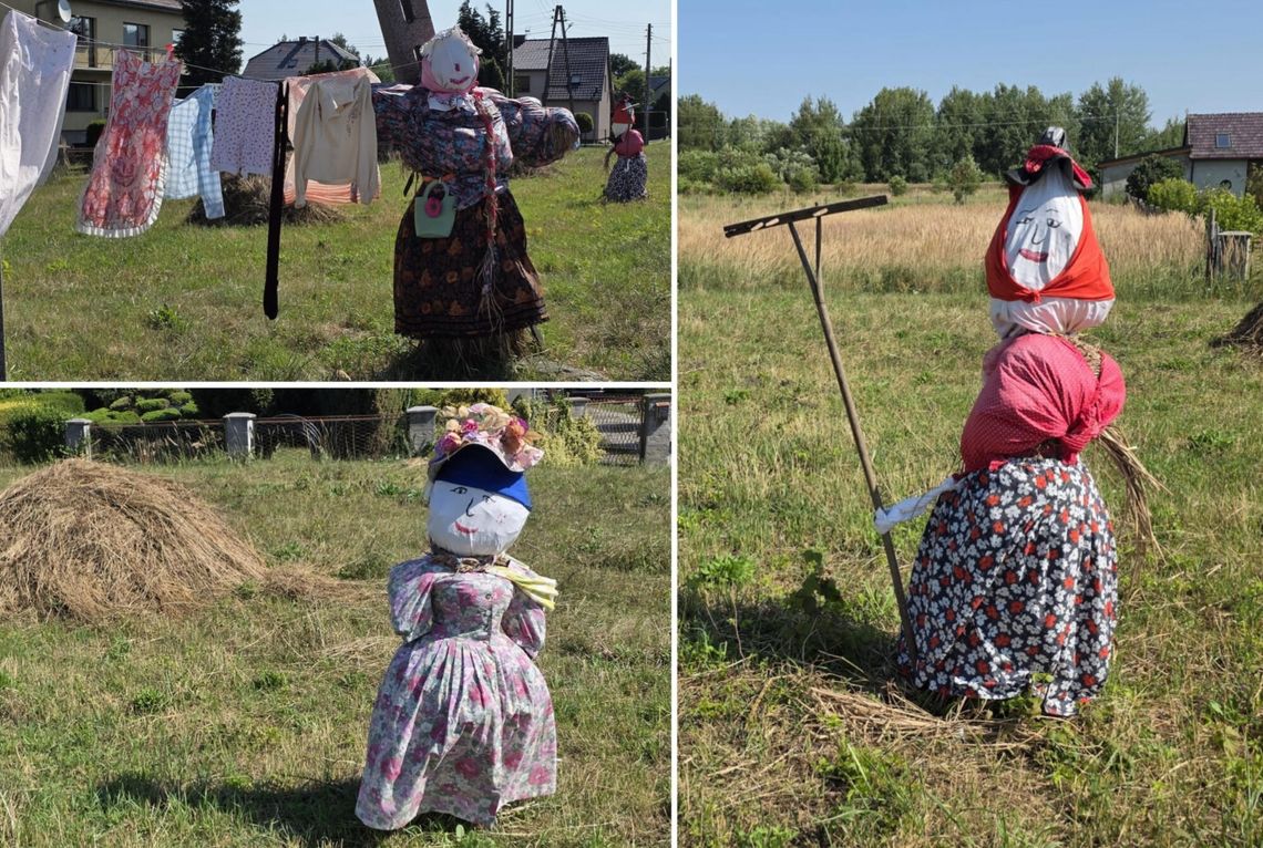 Kwietna łączka w Szczedrzyku zmieniła się nie do poznania. Panie z KGW stworzyły wiejskie scenki Wiejskie scenki i dekoracje przygotowane przez KGW „Frelki ze Szczedrzyka” na kwietnej łączce w Szczedrzyku