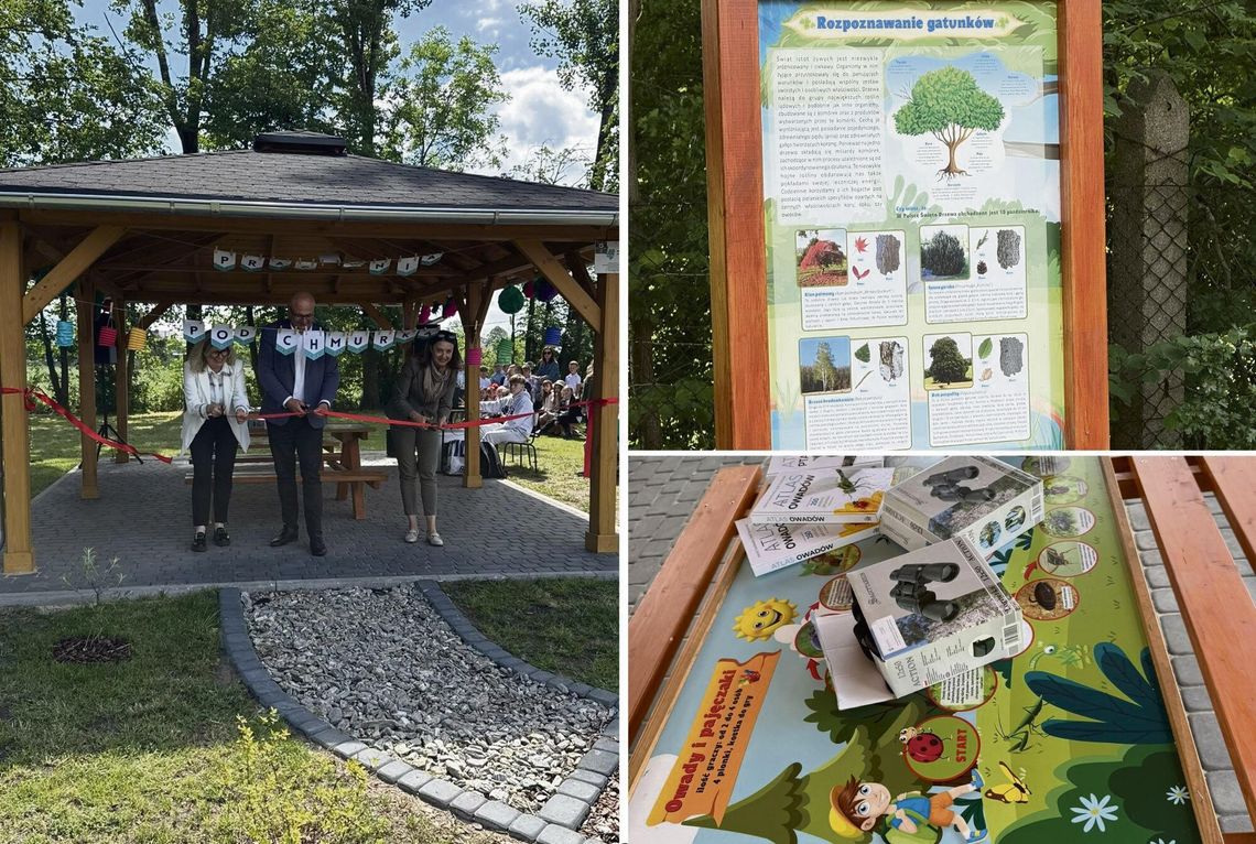 Zielona pracownia edukacyjna przy Szkole Podstawowej w Tarnowie Opolskim podczas oficjalnego otwarcia.