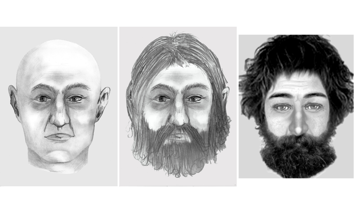 Rekonstrukcja twarzy nieznanego mężczyzny odnalezionego w lesie między Kup a Dobrzeniem Wielkim