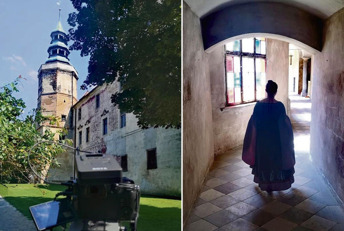 Zamek w Niemodlinie, w którym 20 lat temu kręcono film „Jasminum”, z widocznymi elementami dawnej scenografii