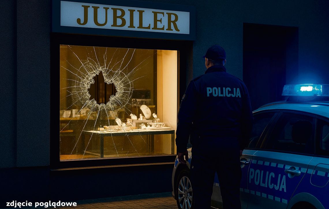 Nocne włamanie do jubilera Nocne włamanie do jubilera
