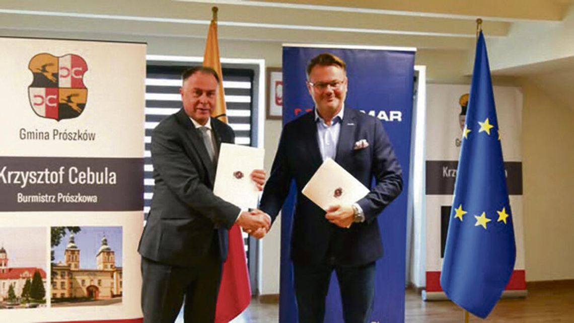 Nowy urząd w Prószkowie coraz bliżej. Umowa podpisana, inwestycja za ponad 10,2 mln zł Planowana budowa nowej siedziby Urzędu Miejskiego w Prószkowie przy ulicy Daszyńskiego – inwestycja z unijnym dofinansowaniem w wysokości 5 mln zł.