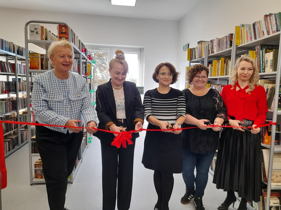 Odświeżone wnętrza, nowe sale, więcej możliwości – popielowska biblioteka już zaprasza