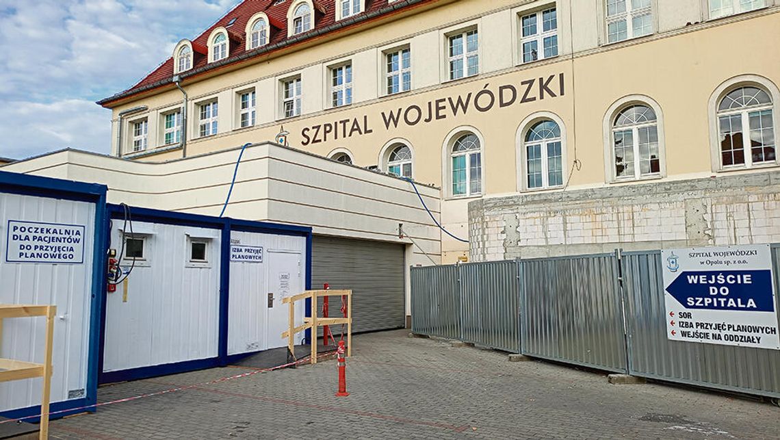 Opolski szpital  przeniósł Izbę Przyjęć