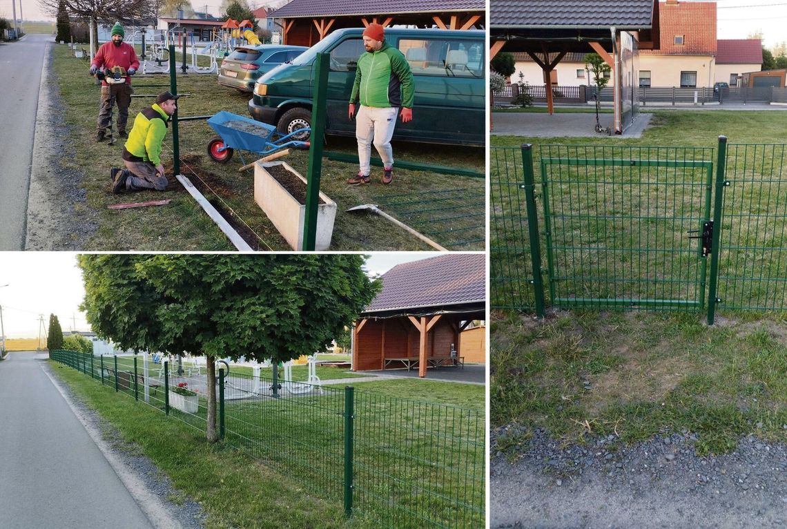 Plac zabaw w Raszowej zyskał nowe ogrodzenie! Mieszkańcy i rada sołecka połączyli siły Nowe ogrodzenie wokół placu zabaw i wiaty biesiadnej w Raszowej