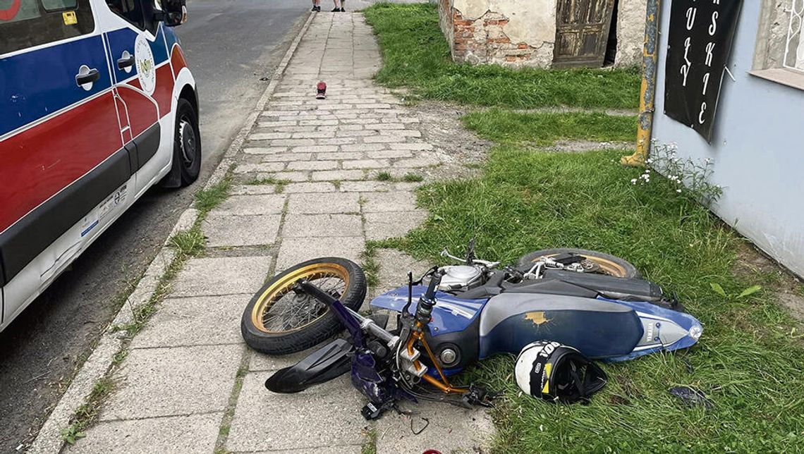 Potrącił motocyklistę  w Graczach i uciekł