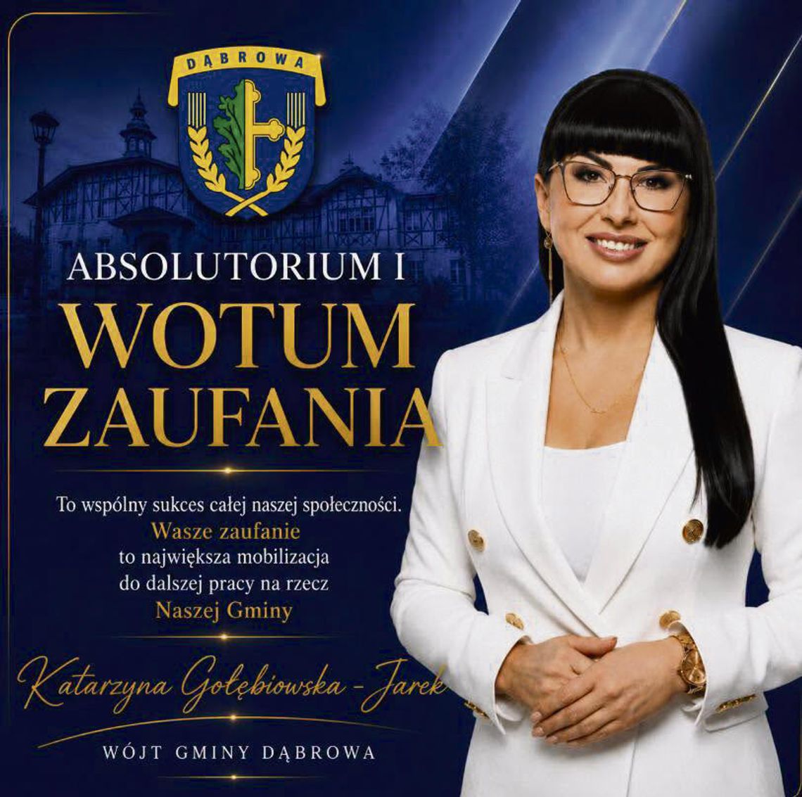 Rekordowy rok inwestycji! Wójt Dąbrowy z absolutorium i wotum zaufania za 2025 rok Sesja Rady Gminy Dąbrowa podczas debaty nad raportem o stanie gminy za 2025 rok.