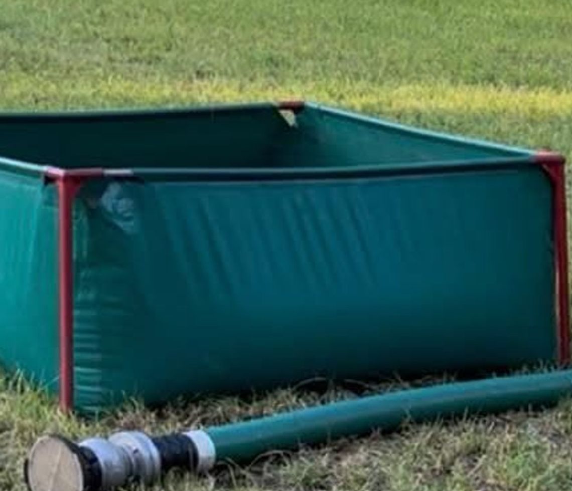 Skradziono basen pożarniczy. Strażacy apelują o pomoc mieszkańców Skradziono basen pożarniczy. Strażacy apelują o pomoc mieszkańców