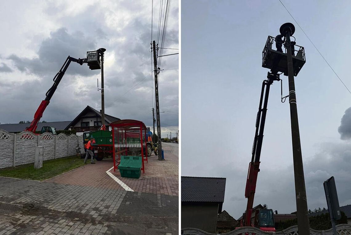 Słup z syreną alarmową