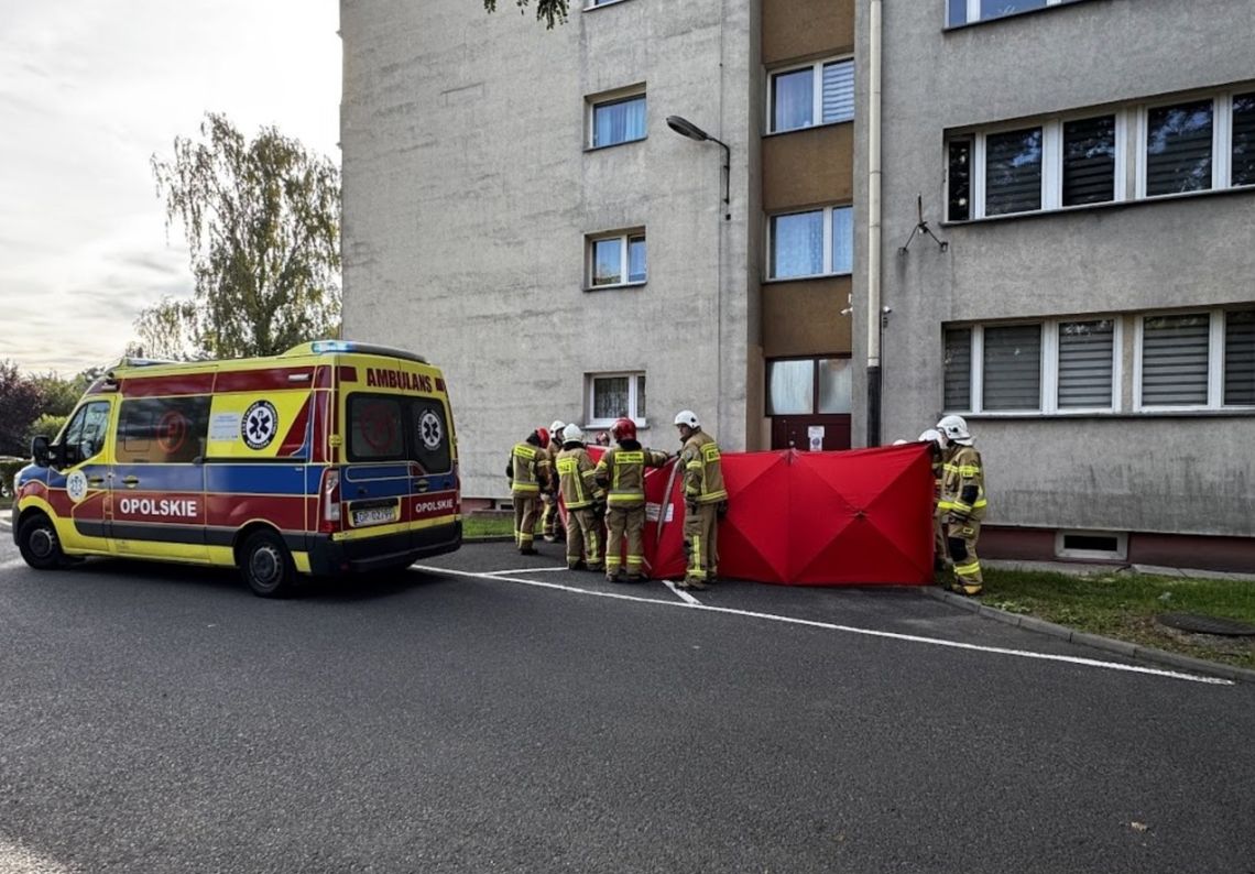 Tragedia w Opolu. Mężczyzna nie żyje po upadku z ósmego piętra