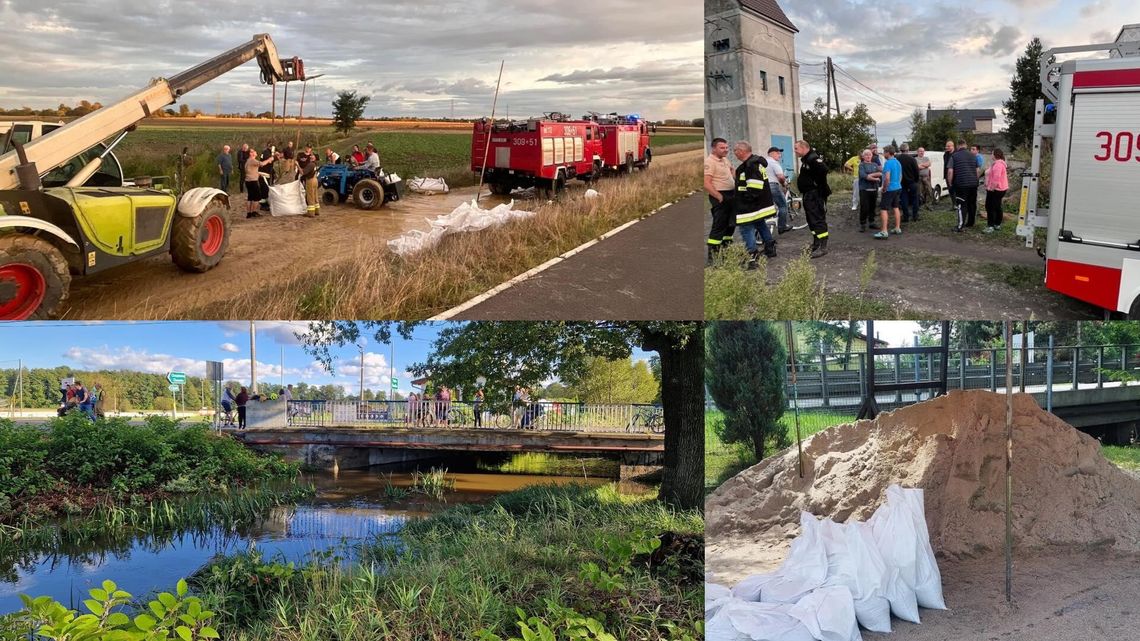 Wielka woda w powiecie opolskim – stan pogotowia i ewakuacje