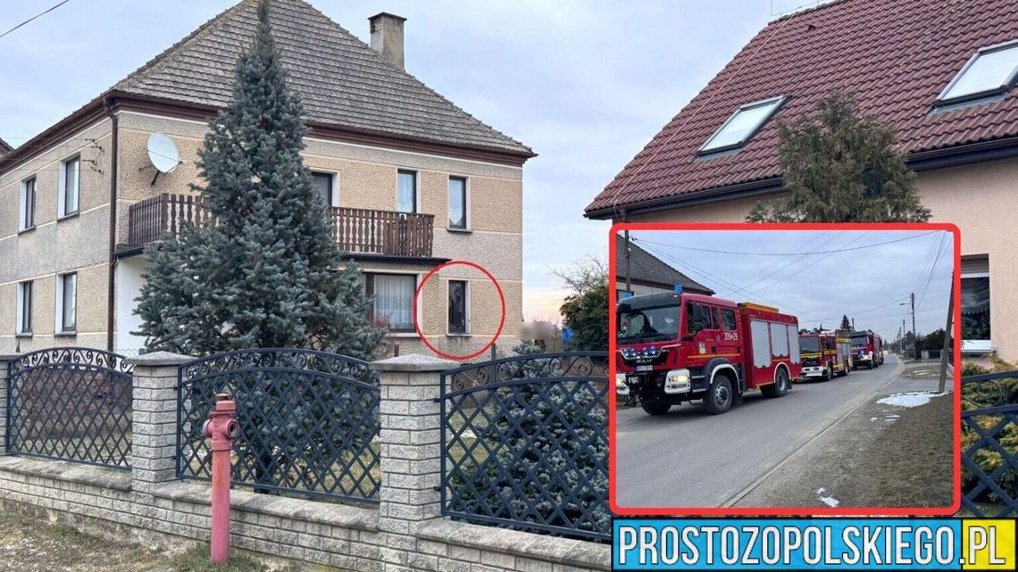 Wybuch pieca w domu jednorodzinnym w Nakle. Szyby wyleciały z okien, na miejscu strażacy