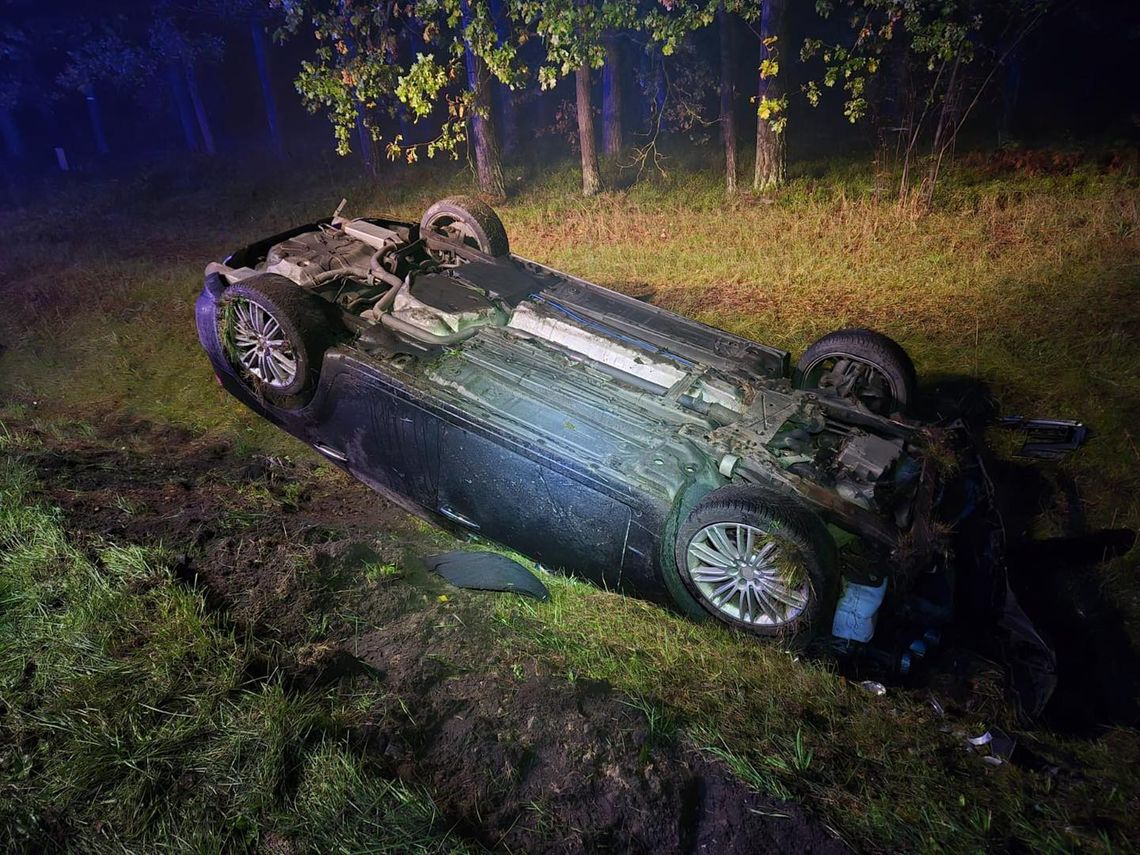 Zakończył jazdę na dachu